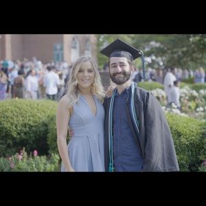Windsor store Light blue fit and flare Vneck dress
